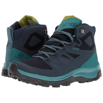 Botas Salomon Outline Mid GTX W Marino/Turquesa