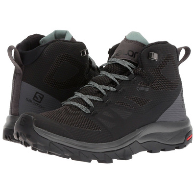 Botas Salomon Outline Mid GTX W Negro/Turquesa