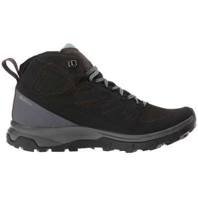 Botas Salomon Outline Mid GTX W Negro/Turquesa