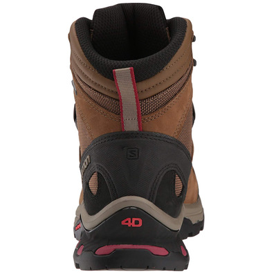 Botas Salomon Quest 4D 3 GTX W Marrón/Granate