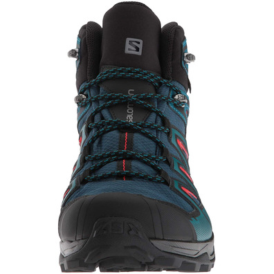 Botas Salomon X Ultra 3 MID GTX Verde/Rojo