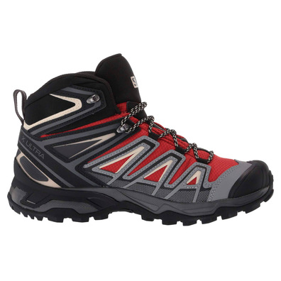 Botas Salomon X Ultra 3 Mid GTX Rojo/Gris