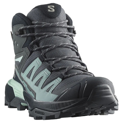 Botas Salomon X Ultra 360 Mid GTX W Gris/Aguamarina