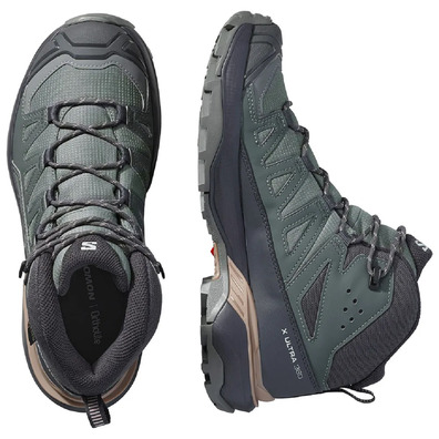 Botas Salomon X Ultra 360 Mid GTX W Verde Bosque