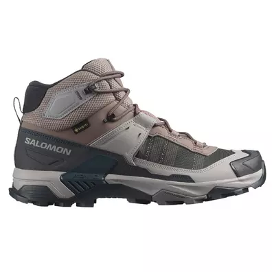 Botas Salomon X Ultra 5 Mid GTX Negro/Gris/Marrón