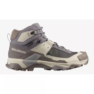 Botas Salomon X Ultra 5 Mid Gtx W Gris/Beige/Marrón