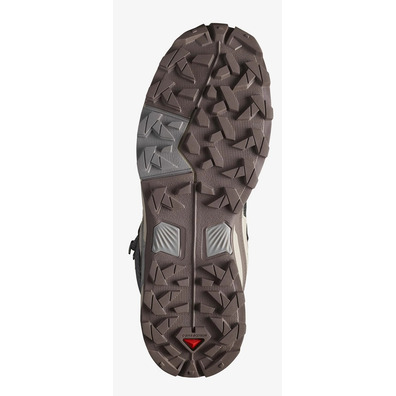 Botas Salomon X Ultra 5 Mid Gtx W Gris/Beige/Marrón