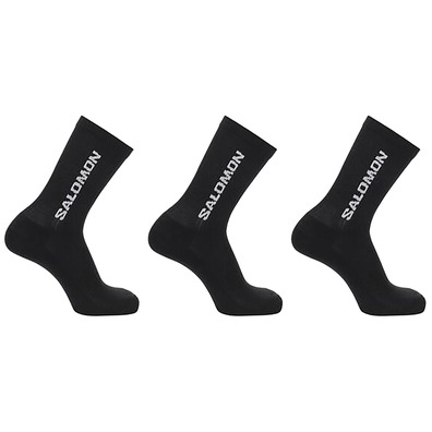 Calcetines Salomon Everyday Crew Pack-3 Negro