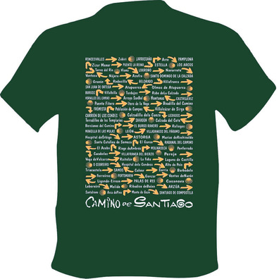 Camiseta Pueblos Camino de Santiago Verde