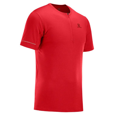 Camiseta Salomon Agile HZ SS Tee Rojo