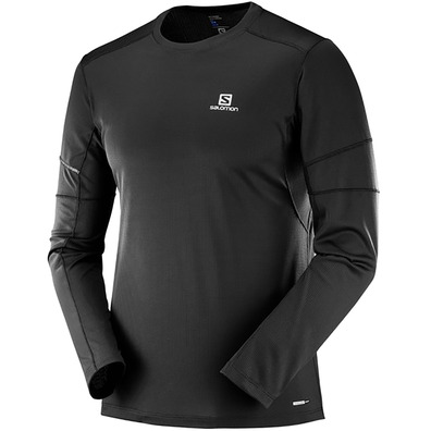 Camiseta Salomon Agile LS Tee Negro