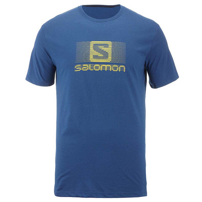 Camiseta Salomon Blend Logo SS TEE Azul