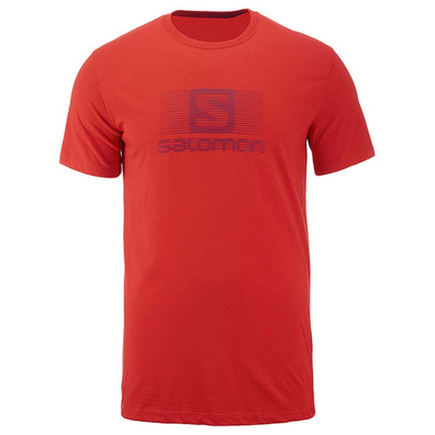 Camiseta Salomon Blend Logo SS TEE Rojo