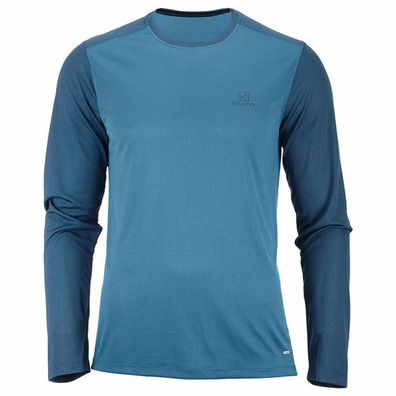 Camiseta Salomon Stroll LS Tee Azul