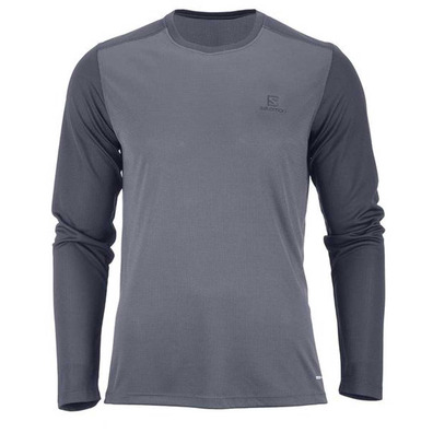 Camiseta Salomon Stroll LS Tee Gris