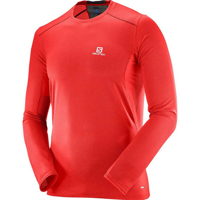 Camiseta Salomon Trail Rnner Ls Tee Rojo