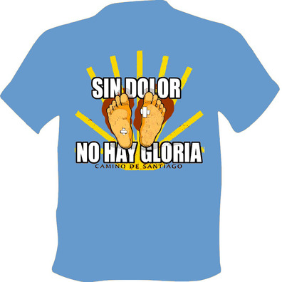 Camiseta Sin dolor no hay Gloria Azul