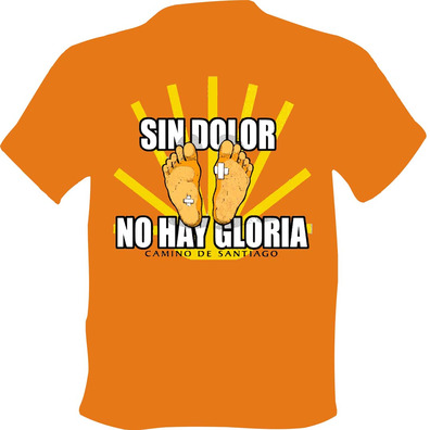 Camiseta Sin dolor no hay Gloria Naranja