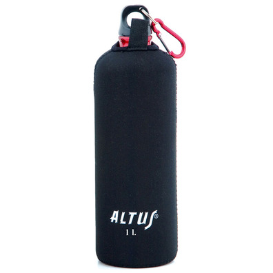 Cantimplora Altus con funda 1 L Negro