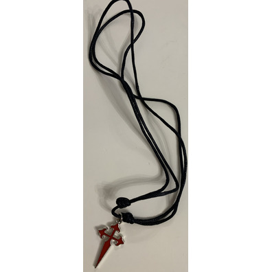 Colgante con Cruz de Santiago de metal