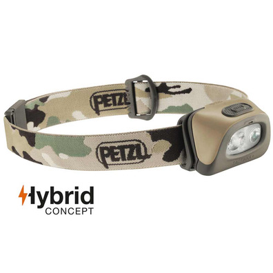 Frontal Petzl Tactikka + 250 lm. Verde Camuflaje