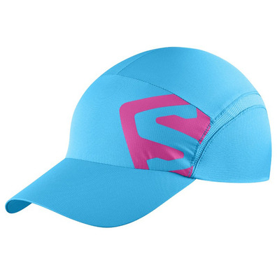 Gorra Salomon XA Cap Azul Turquesa/Fucsia