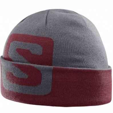 Gorro Salomon Big Fourax Beanie Gris/Teja