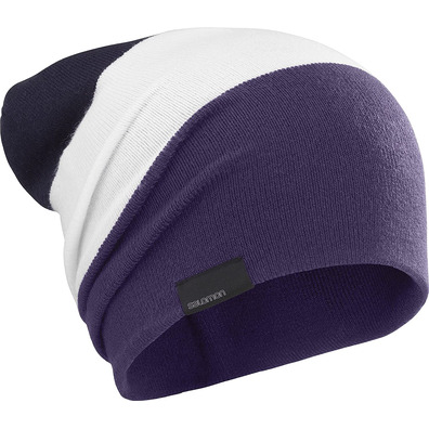 Gorro Salomon Flatspin Reversible Morado/Blanco