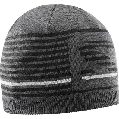 Gorro Salomon Flatspin Short Beanie Gris/Negro