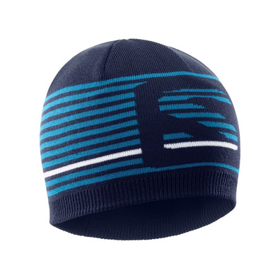 Gorro Salomon Flatspin Short Beanie Beige/Verde Azul marino