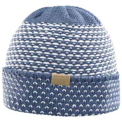 Gorro Salomon Laura Beanie Marino/Blanco