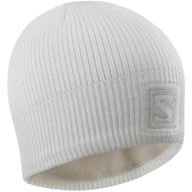 Gorro Salomon Logo Beanie Blanco