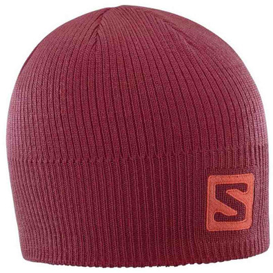 Gorro Salomon Logo Beanie Granate Vivo