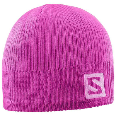 Gorro Salomon Logo Beanie Rosa