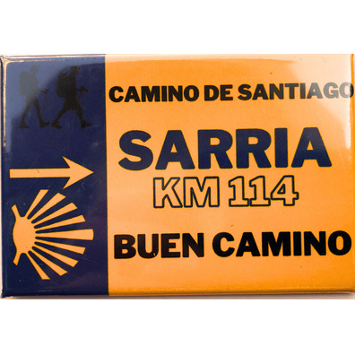 Imán Buen Camino Sarria Km 114