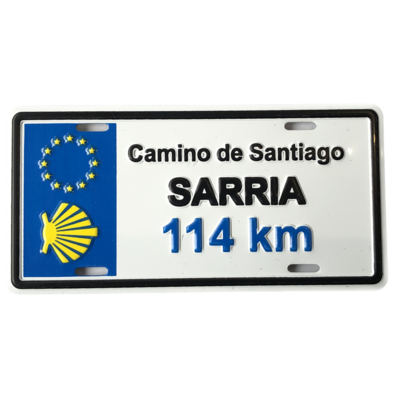 Imán Chapa Matrícula Sarria Km 114