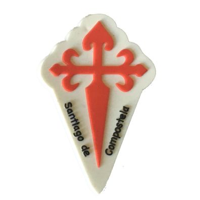 Imán goma Cruz de Santiago