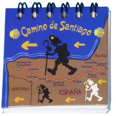 Imán libreta Mapa Camino de Santiago