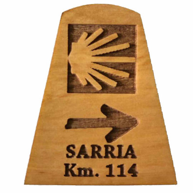 Imán Madera Mojón Sarria Km.114