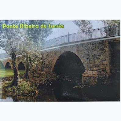 Imán Ponte Ribeira Sarria 8 x 5,4 cm