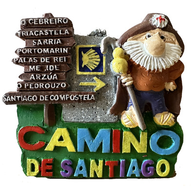 Imán resina Pueblos Camino de Santiago