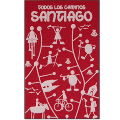 Imán textil Todos los Caminos de Santiago