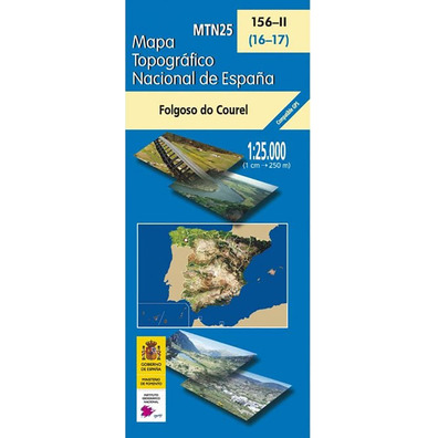 Mapa Folgoso Caurel 156-2 IGN 1:25.000