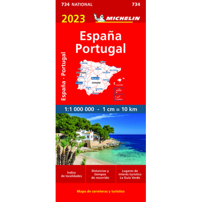 Mapa Michelin España - Portugal 2023