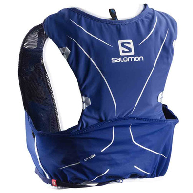 Mochila Salomon Adv Skin 5 Set Azul/Blanco