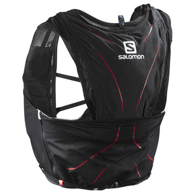 Mochila Salomon Adv Skin 12 Set Negro/Rojo