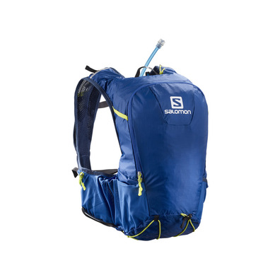 Mochila Salomon Skin Pro 15 Set Azul/Lima