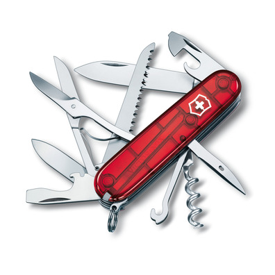 Navaja Victorinox Huntsman 15 usos 91 mm ARENA Rojo translúcido