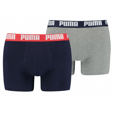 Pack 2 boxers Puma Marino/Gris