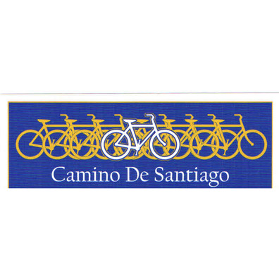 Pegatina Bicicleta Camino de Santiago 13x4,5